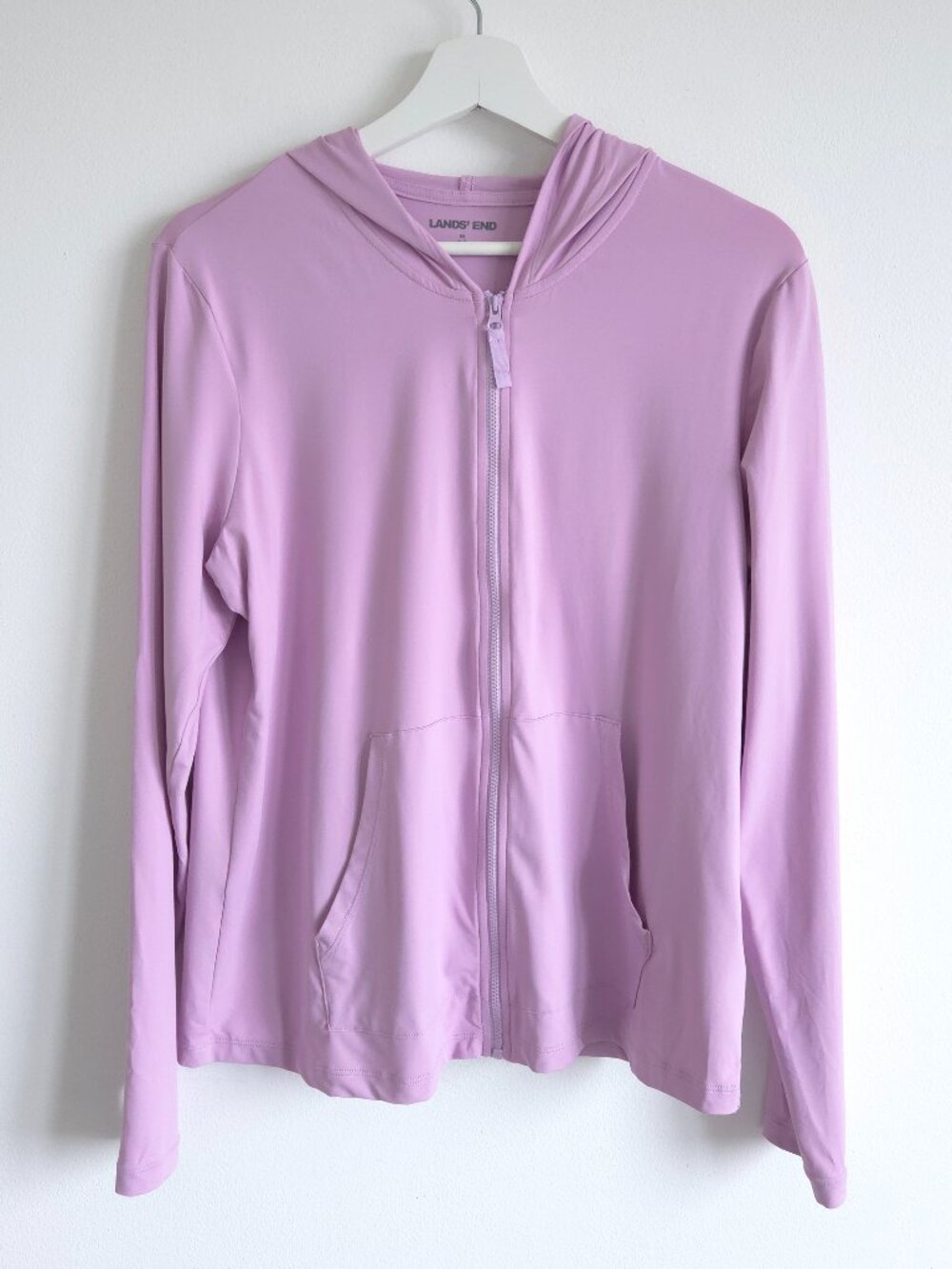 Lands' End SunShade UPF 50 Hooded Zip Front Rash Guard - Picture 2 of 9
